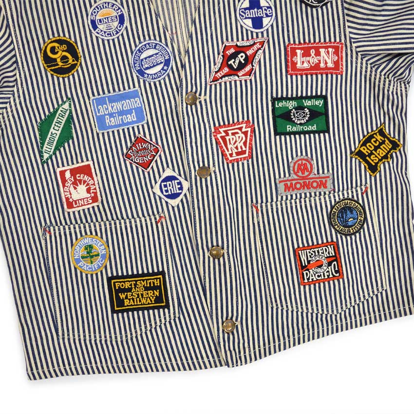 〜1950's EXPRESS STRIPE RAILROAD MEMORIAL ENGINEERS JACKET ...