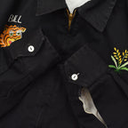 1960s VIETNAM SOUVENIR JACKET (Vietnamese souvenir jacket) with tiger design, 64-65 size, name embroidery...