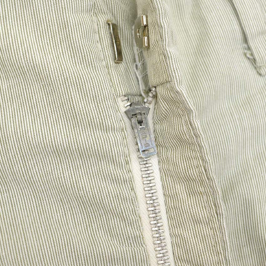 1960's GREEN PIN STRIPE ALL COTTON SLACKS...