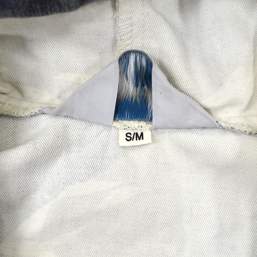 1980's~ MICHIGAN RAG CO. ALL OVER HAND PRINT JACKET...S/M