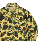 ~1990's PRENTISS DUCK HUNTER CAMO CHAMOIS CLOTH SHIRT... L
