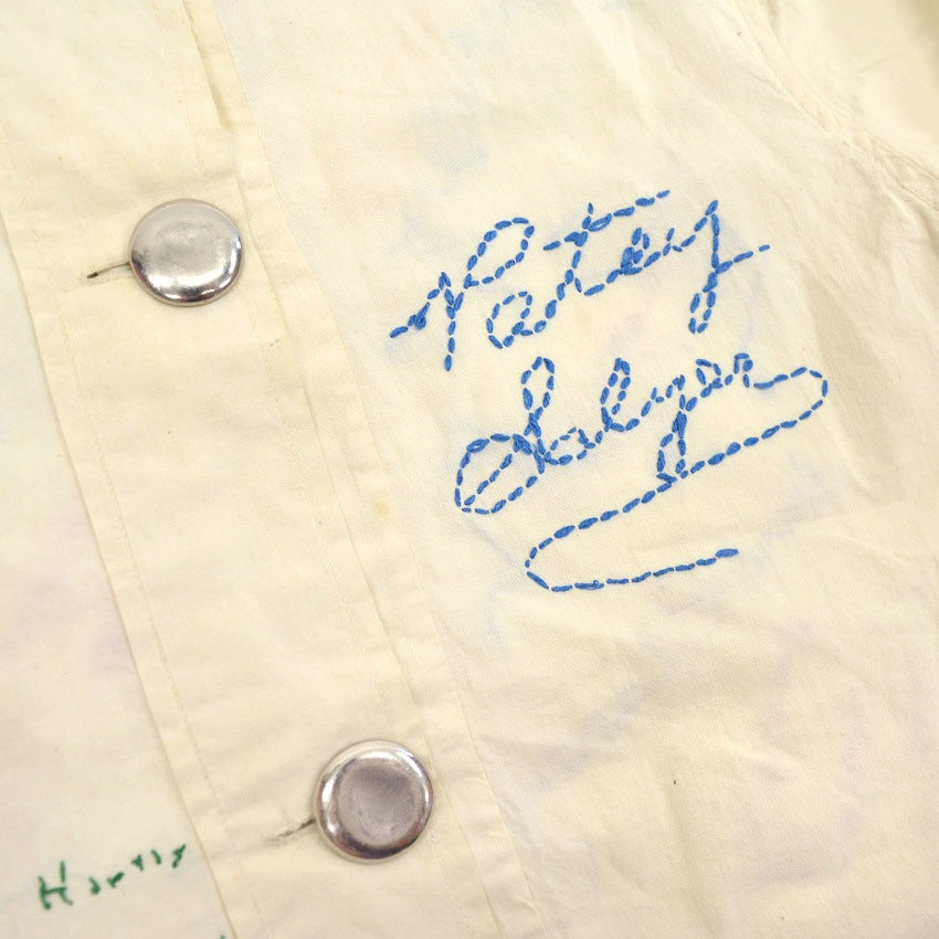 1930's~ SEWN SIGNATURES MEMORIAL JACKET...