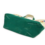 1980's L.L.BEAN ART PAINT BOAT AND TOTE GREEN ... LARGE