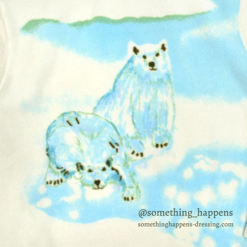 1990's CATALINA POLAR BEAR MOCK NECK FLEECE ...