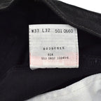 DEADSTOCK Levi's 501 BLACK DENIM PANTS Made in USA... W33 L32