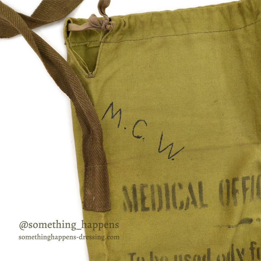 1910's AMERICAN RED CROSS WW1 MEDICAL OFFICERS SUPPLIES BAG...