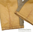 1960's 10-X SMOKY GRAY HUNTING PANTS LEATHER PATCH... W38 L28