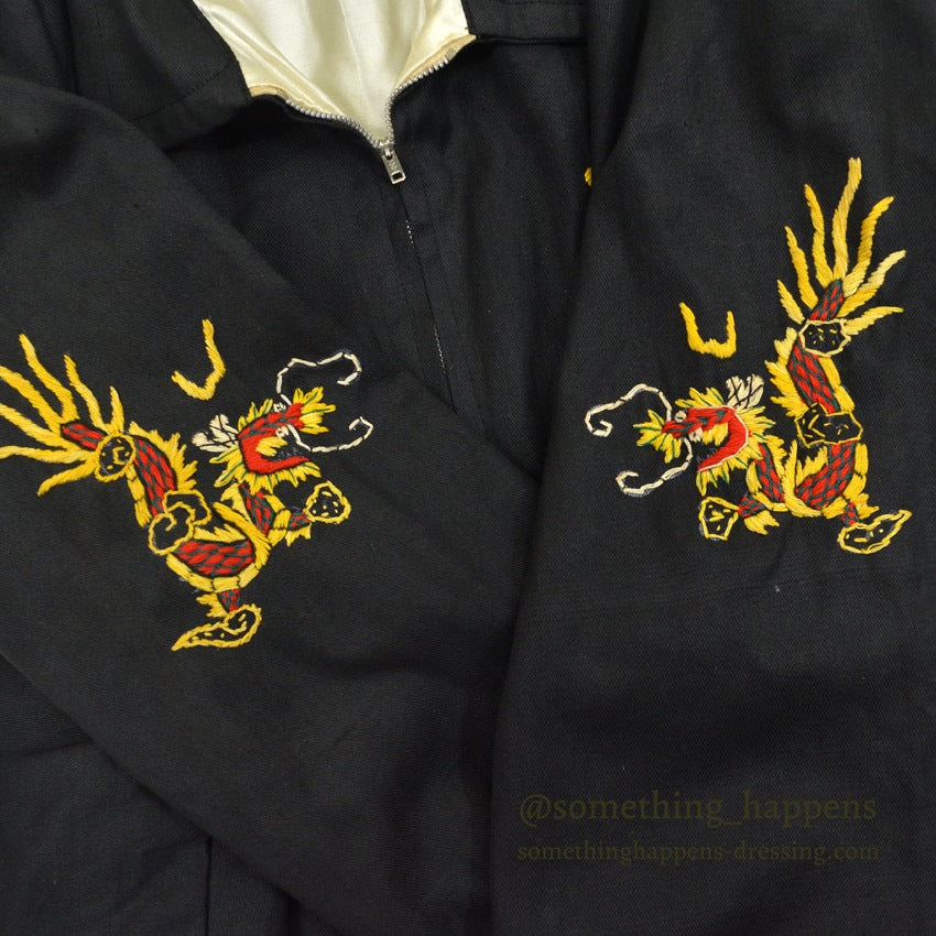 1960s VIETNAM SOUVENIR JACKET (Vietnamese style jacket) 67-68 LONG...