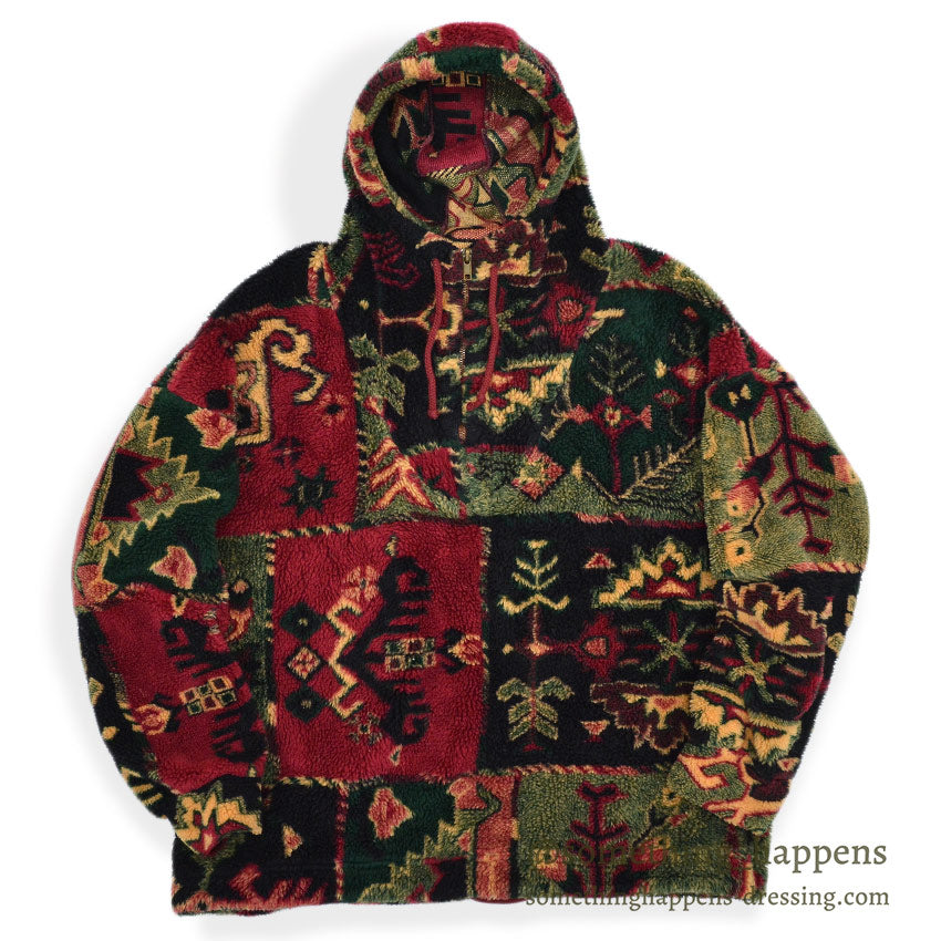 〜1990's MY-T POPCORN FLEECE PULLOVER JACKET ... M