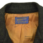 1950's~ PENDLETON UNUSUAL FOREST GREEN WOOL JACKET ... Fits like 36