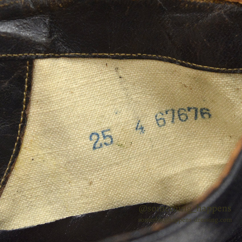1920's~ UNITED STATES RUBBER COMPANY LEATHER SHOES WITH BOX...