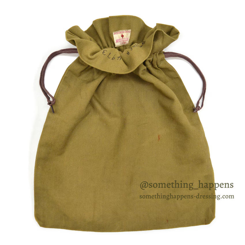 1940's AMERICAN RED CROSS WW2 COTTON TWILL DITTY BAG ...