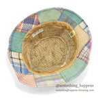1970's LLBEAN MADRAS CHECK PATCHWORK HAT...L