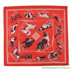 DEADSTOCK OLD HOUND DOG BANDANA CHECKERD FLAG...
