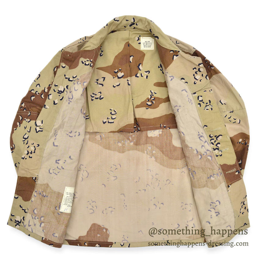 1980's DEADSTOCK USARMY COAT, COMBAT, CAMO DESERT... SMALL-X SHORT