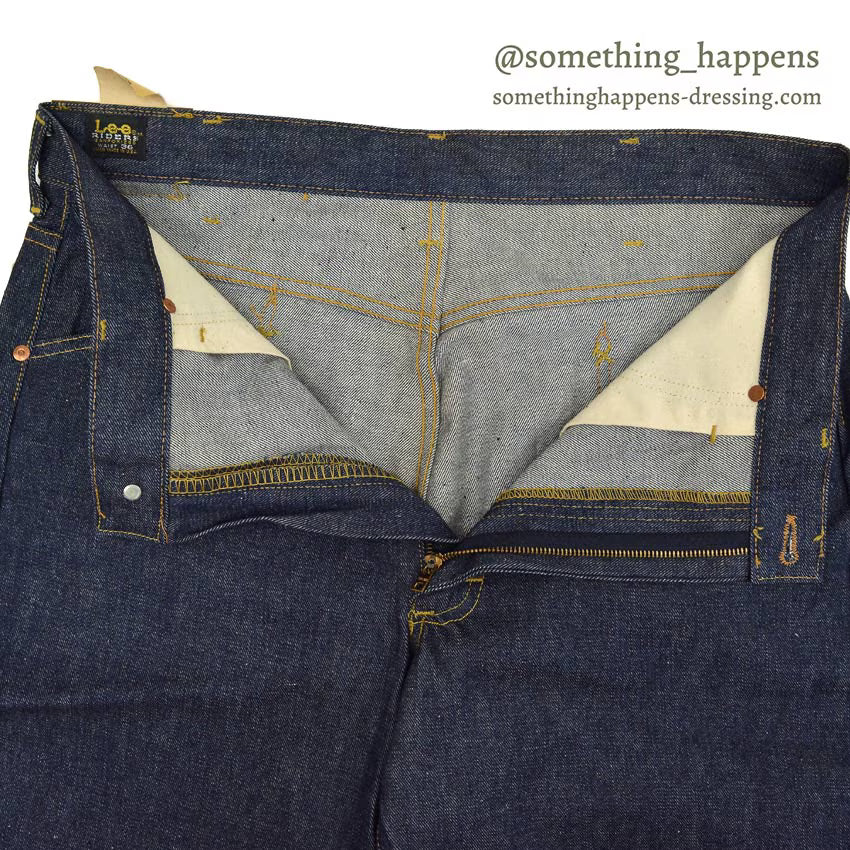 1960's DEADSTOCK Lee 101Z DENIM PANTS SELVEDGE... W36/L34