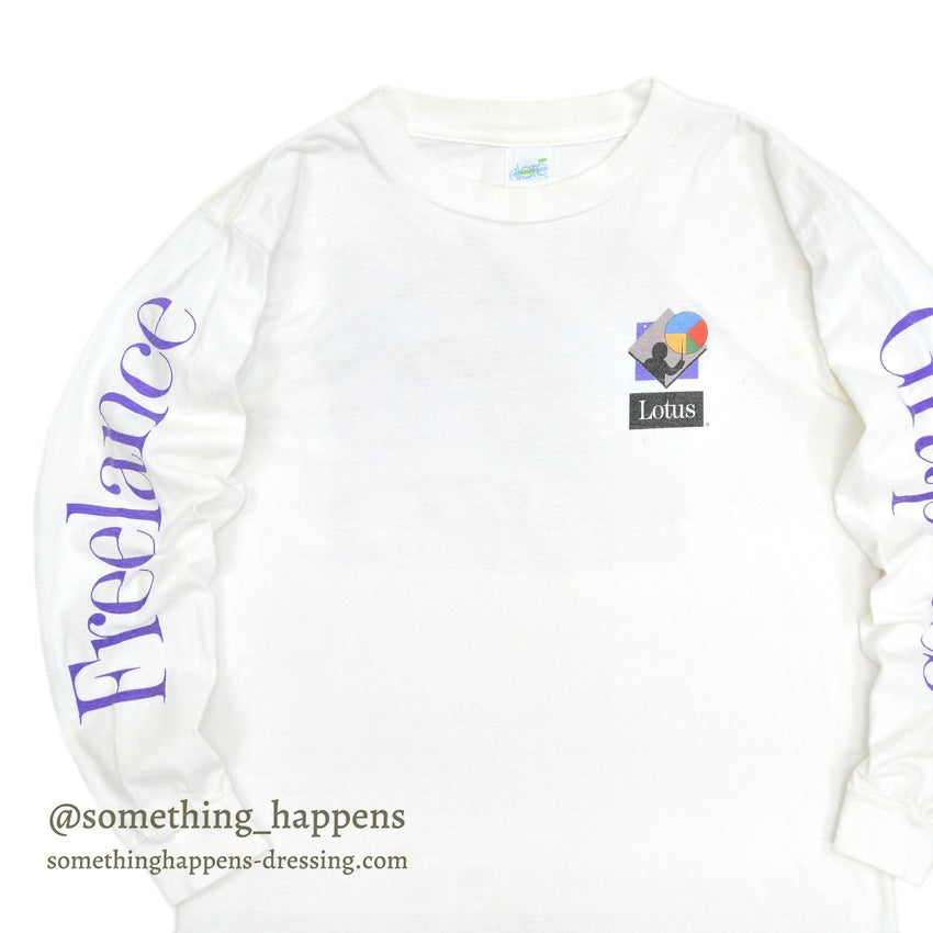 1990's ALORE LOTUS FREELANCE GRAPHICS L/S T-SHIRT ... L