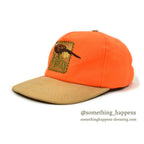 1990's LLBEAN HUNTER ORANGE COTTON CAP...