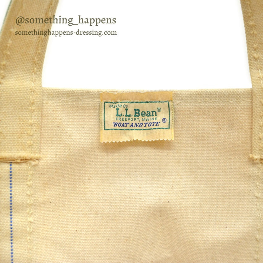 1980's LLBEAN BOAT AND TOTE GREEN... LARGE