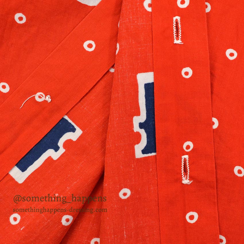 1970's BIANDI CELLINI NUMBERS DOTS COTTON RAYON SHIRT ... M