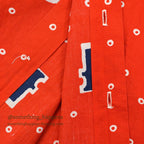 1970's BIANDI CELLINI NUMBERS DOTS COTTON RAYON SHIRT ... M