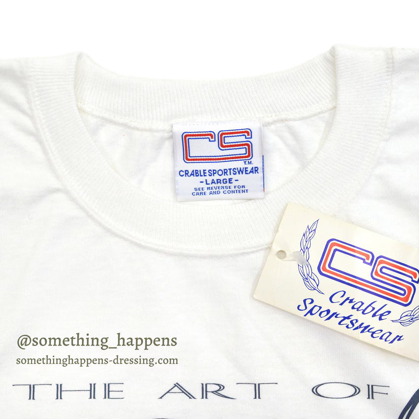 1990's DEADSTOCK CS THE ART OF ANGLING PRINT T-SHIRT ... L