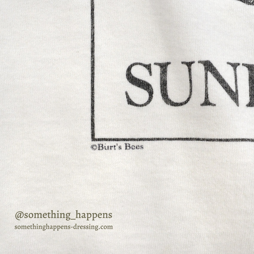 1990's ONEITA BURT'S BEES SUNFLOWER ART L/S T-SHIRT ... XL