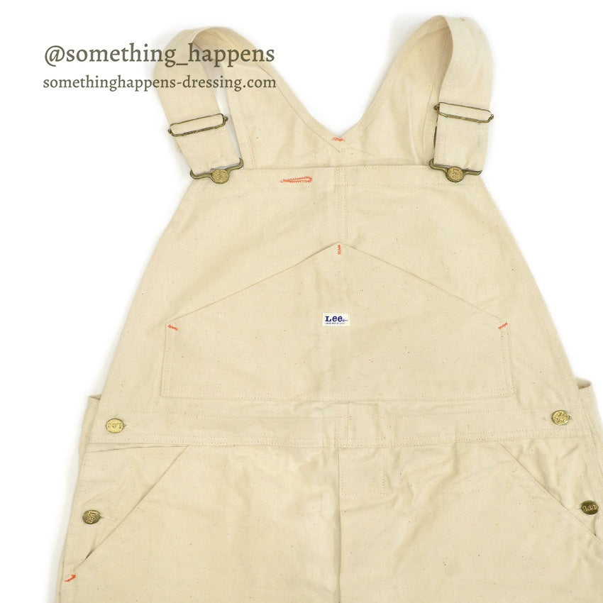 1970s Lee Off-White Overalls, No Wash, Mint... W39/L33