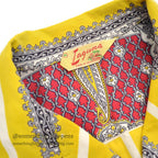 〜1960's LAGUNA ORIENTAL PATTERN S/S BOX SHIRT ... M