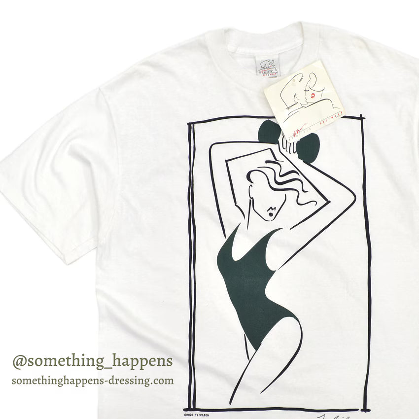 1990's DEADSTOCK TY WILSON ART 2 WEAR T-SHIRT ... XL
