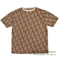 1960's〜 DEADSTOCK ELY&WALKER LEISURE KNITS JACQUARD T-SHIRT BROWN ... L
