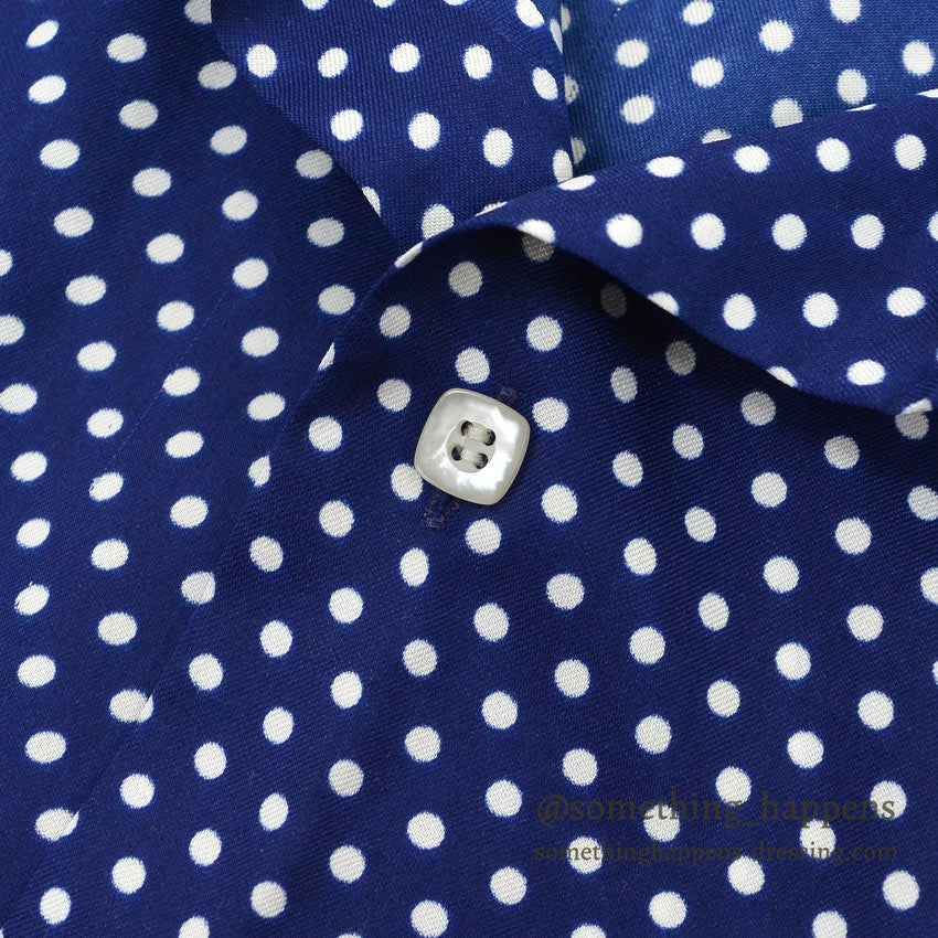 〜1980's HAMPSHIRE HOUSE BY VAN HEUSEN POLKA DOTS SHIRT ... 16-33