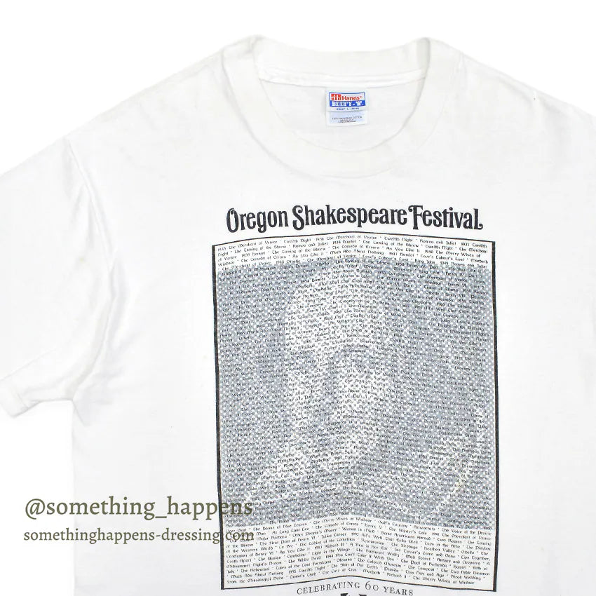 1990's HANES SHAKESPEARE ART PRINT T-SHIRT ... L