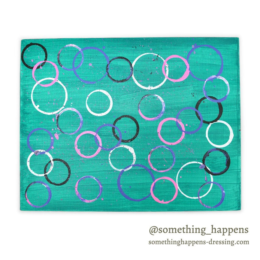 ART ABSTRACT PAINTING CANVAS BOARD ... 35.5cm/28cm