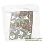 1990's HANES MICHIGAN FLORAL ART PRINT T-SHIRT...L