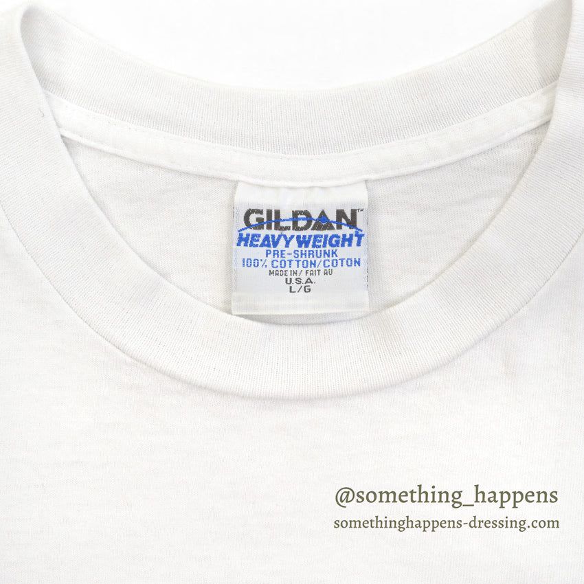 1990's GILDAN WILD OATS USA SMILE PRINT T-SHIRT ... L