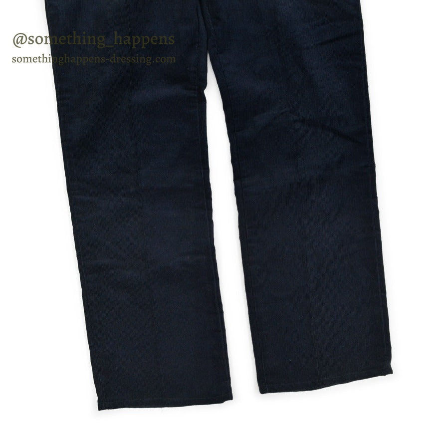 1980's DEADSTOCK Lee 200 CORDUROY PANTS DARK NAVY... W38/L30