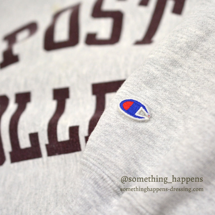 1980's CHAMPION POST COLLEGE REVERSE WEAVE SWEAT SHIRT... XL