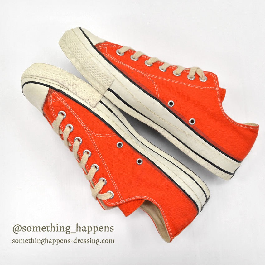 1970's DEADSTOCK CONVERSE CHUCK TAYLOR LO ORANGE... 12