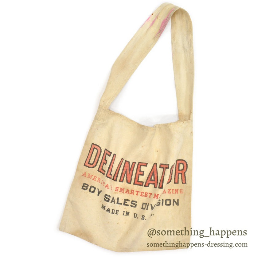 〜1930's DELINEATOR BOY SALES DIVISION MAGAZINE DELIVERY BAG ...