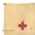 1910's~ WW1 ERA AMERICAN RED CROSS COTTON DITTY BAG...