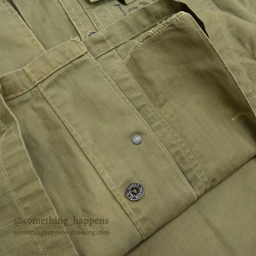 1940's U.S.M.C. P-44 HBT JACKET BLEACH CAMO NAMED ...
