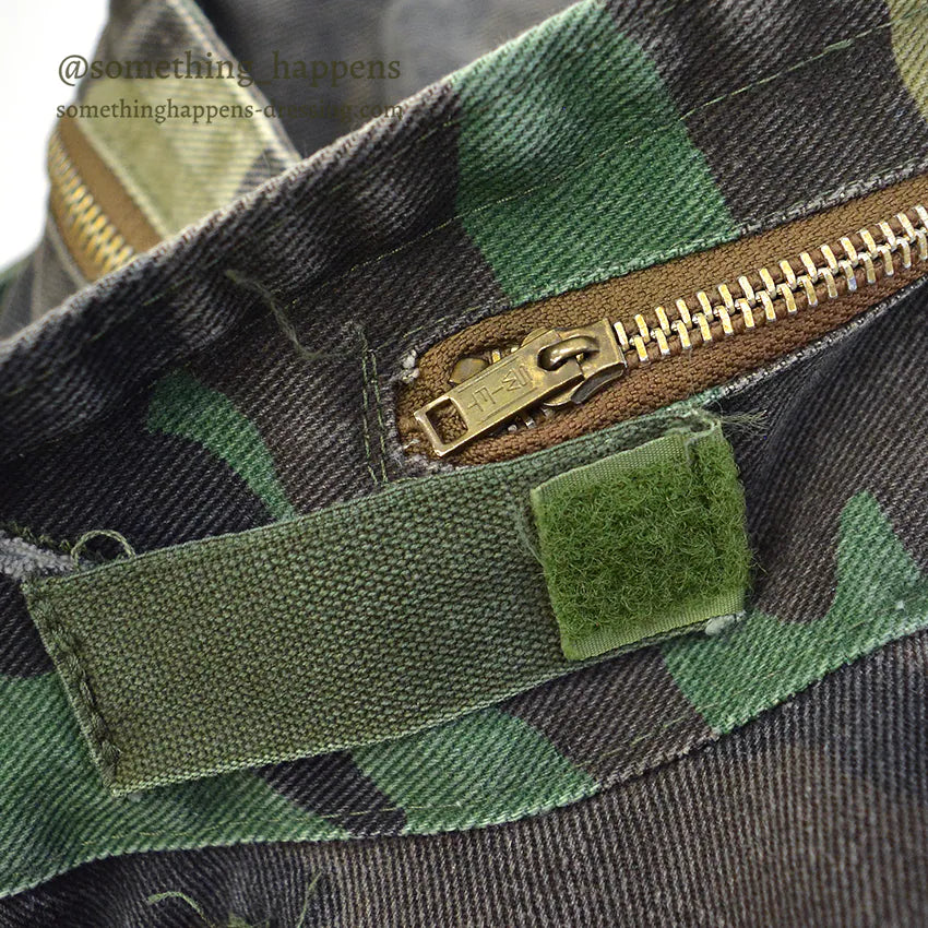 1980's M-65 WOODLAND TWILL CAMO JACKET... SMALL