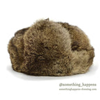 1980's LLBEAN NORTH KING NATURAL RABBIT FUR HAT... L