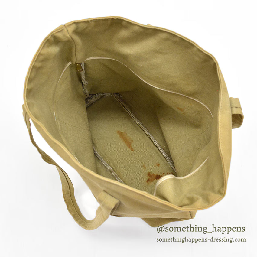 1980's REI CANVAS ZIP TOP TOTE BAG...