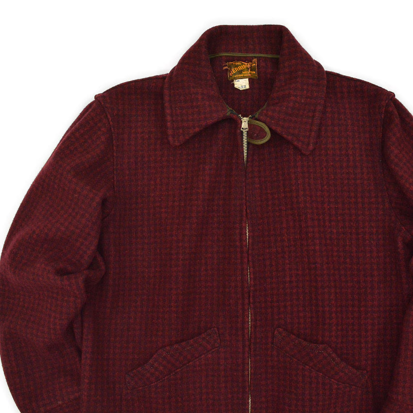 1930's~ MERRIMEL WOOL SPORTS JACKET 扇TALON ... 42