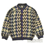 OLD ECUADOR HAND MADE WOOL KNIT CARDIGAN...
