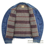 1960's WRANGLER 20MJL DENIM JACKET BLANKET HIGE... 46
