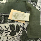 1980's DEADSTOCK BANANA REPUBLIC SAFARI & TRAVEL BANDANA GREEN...
