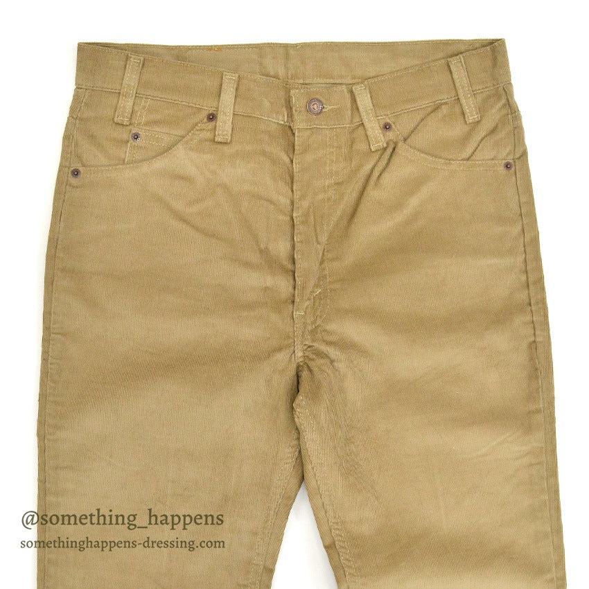 1990's DEADSTOCK Levi's 517 BOOT CUT CORDUROY PANTS TAN... W34/L34